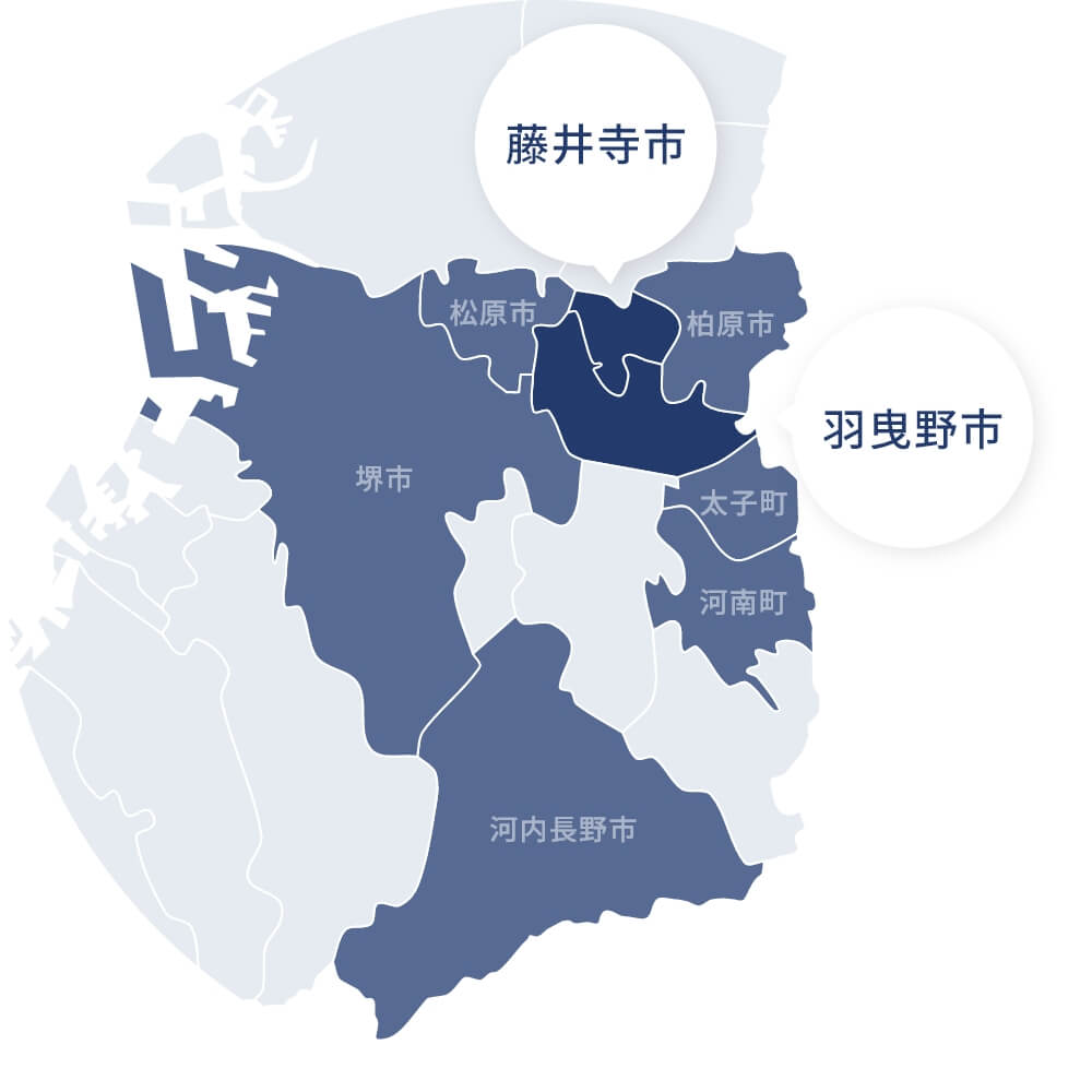 南大阪エリア地図